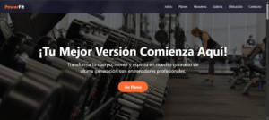 gym1 Landing Page "FitForge Gym"