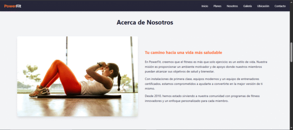 gym3 Landing Page "FitForge Gym"
