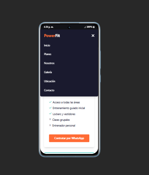 gym8 Landing Page "FitForge Gym"