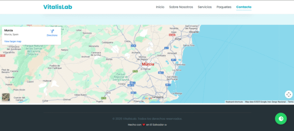 Plantilla Web Laboratorio Clínico : Paquetes y Horarios (HTML/CSS Adaptable)