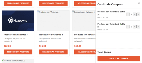 5 Script HTML/CSS/JS de Catálogo y Carrito con Pedidos a WhatsApp